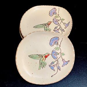 Inhomestylez Hummingbird plate set!! Rare!